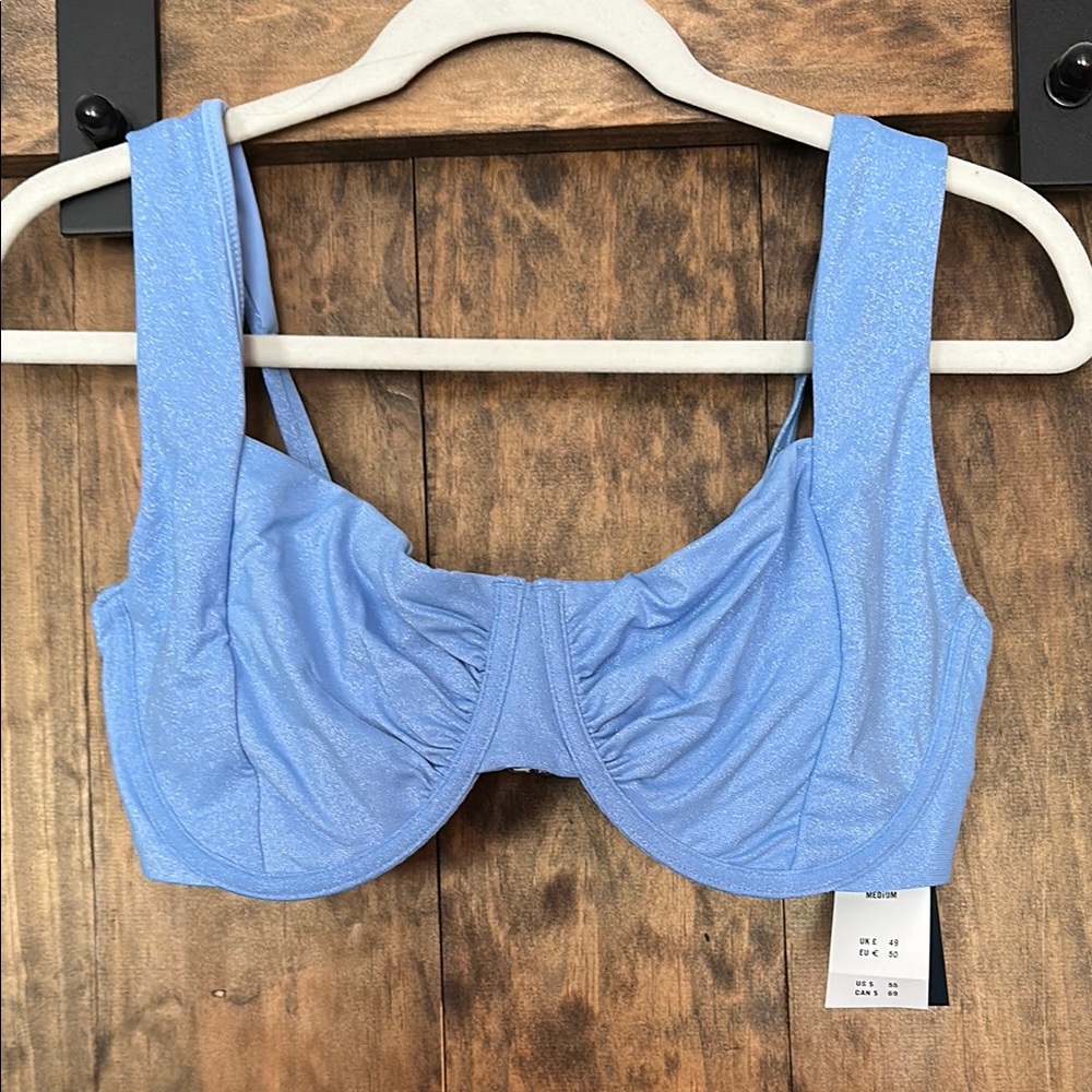 Abercrombie & Fitch Blue Bikini with Molded Cups